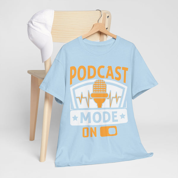 Podcast Mode On Plus Size Woman Heavy Cotton Tee