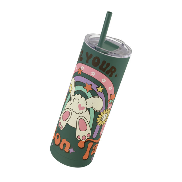 Shake Your Cotton Tail "Easter"  Skinny Matte Tumbler, 20oz