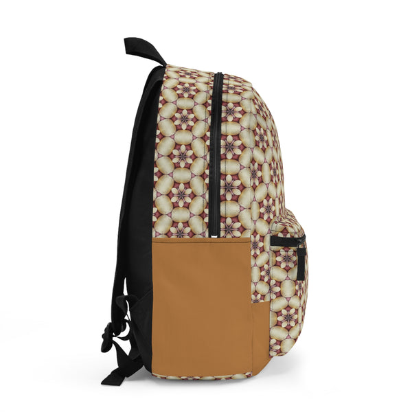 Brown Octagon Pastel Bag Backpack