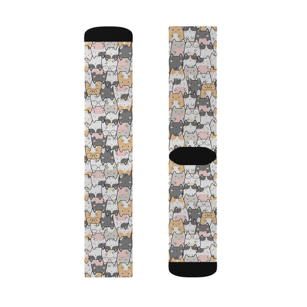 Group Cat Sublimation Woman Socks