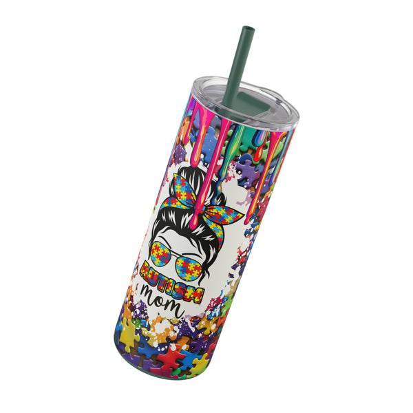 Autism Awareness Mom Maars Maker Skinny Matte Tumbler, 20oz