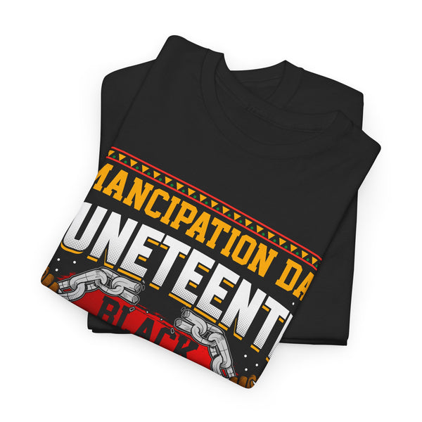 Emancipation Juneteenth Plus Size Woman Heavy Cotton Tee