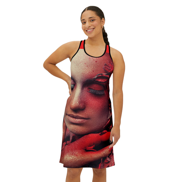 Red Flame Art Women's Racerback Dress