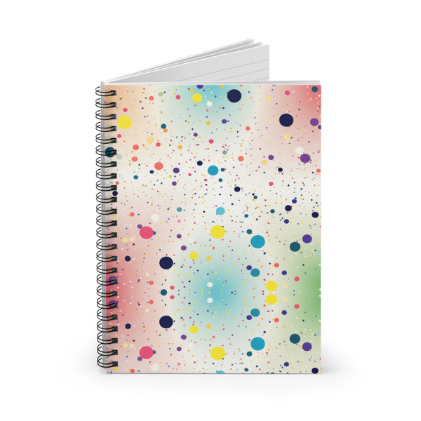 Rainbow Dots Spiral Notebook - Ruled Line