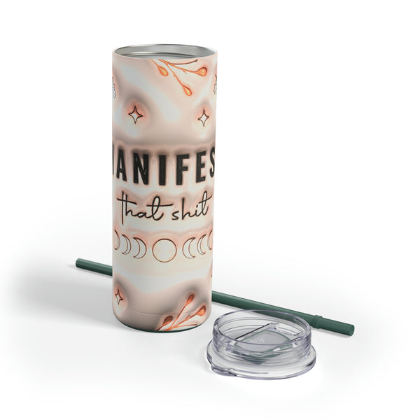 Manifest that Sh*t Maars Maker Skinny Matte Tumbler, 20oz