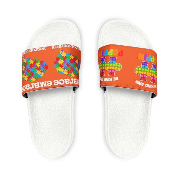 Autism Awareness Women's PU Slide Sandals Slippers