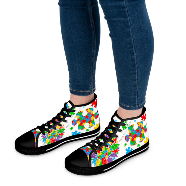 Autism Awareness Women's High Top Sneakers