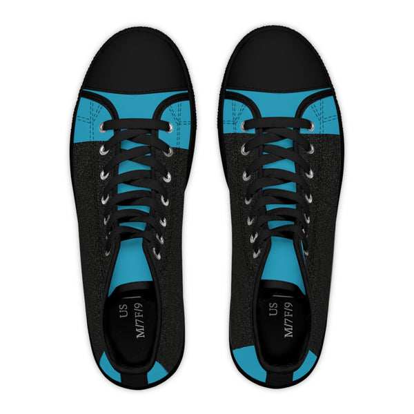 Teal/Black Women's High Top Sneakers