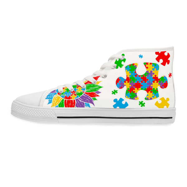 Autism Awareness Women's High Top Sneakers