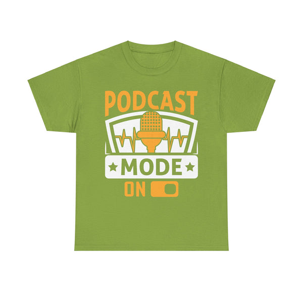 Podcast Mode On Plus Size Woman Heavy Cotton Tee