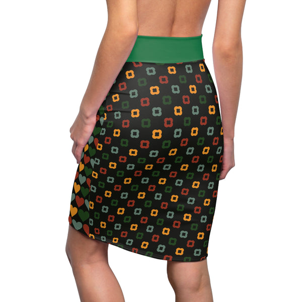 Hearts Women's Pencil Skirt