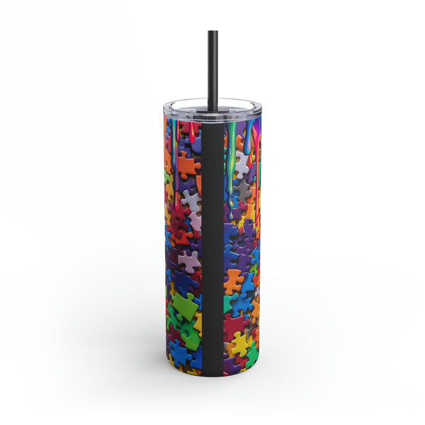 Autism Awareness Mom Maars Maker Skinny Matte Tumbler, 20oz