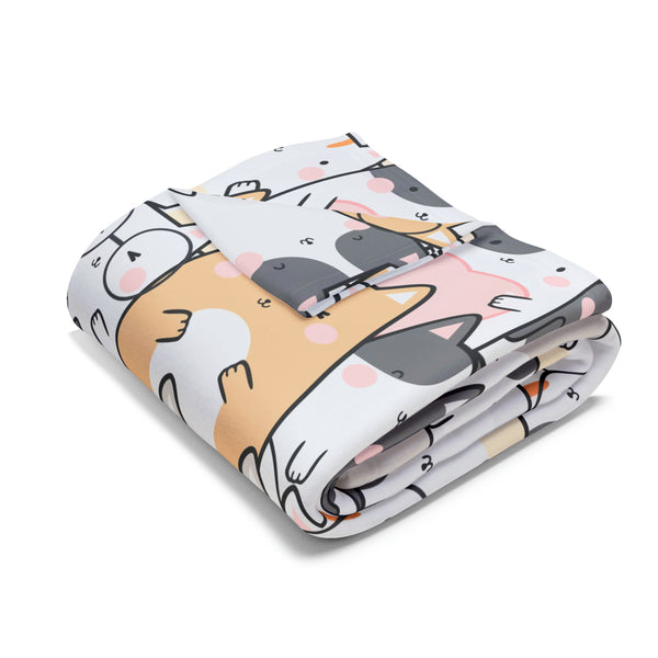 Cat Group Arctic Fleece Throw Blanket