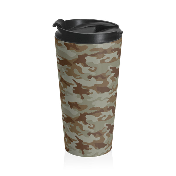 Camo Stainless Steel Travel Mug 15 oz.