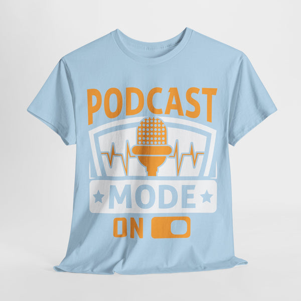 Podcast Mode On Plus Size Woman Heavy Cotton Tee