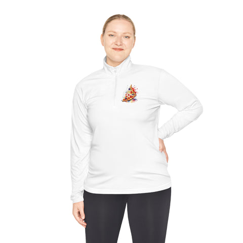 Pizza Woman Quarter-Zip Active Pullover