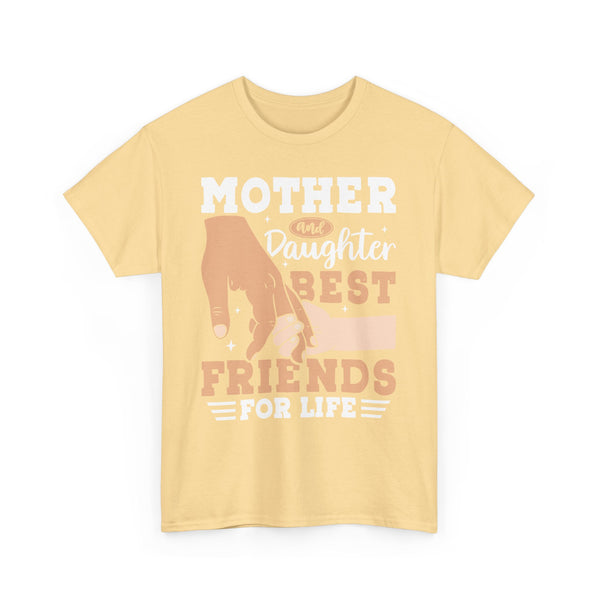 "Mom & Daughter Best Friends" Plus Size Women Heavy Cotton Tee T-Shirt