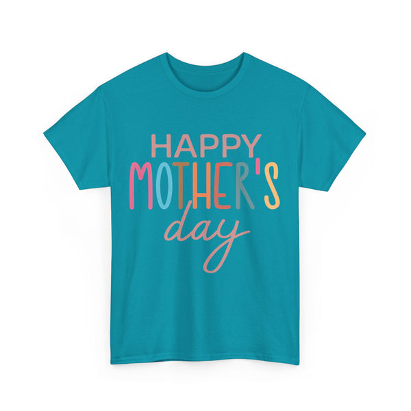 "Happy Mother's Day" Plus Size Women Heavy Cotton Tee T-Shirt