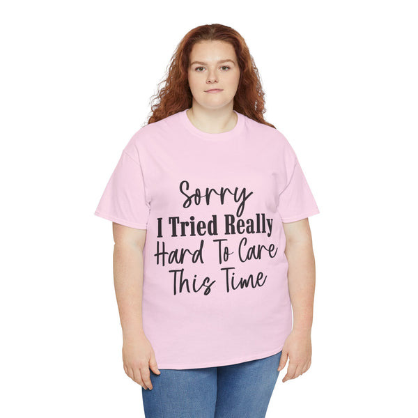 "Funny Saying" Plus Size Women Heavy Cotton Tee T-Shirt