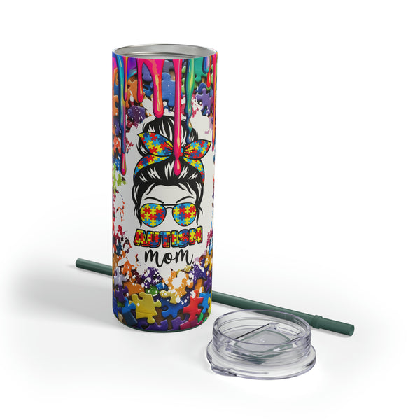 Autism Awareness Mom Maars Maker Skinny Matte Tumbler, 20oz