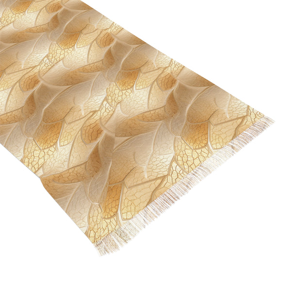 Gold Leaf Light Woman Scarf