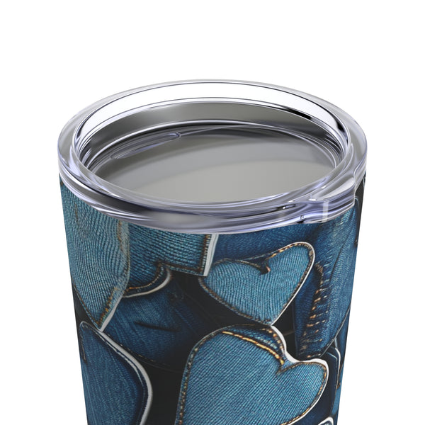 Denim Hearts Tumbler 20 oz. Cup