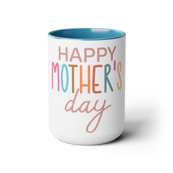 Happy Mother's Day Two-Tone Coffee Mugs Cup, 15oz