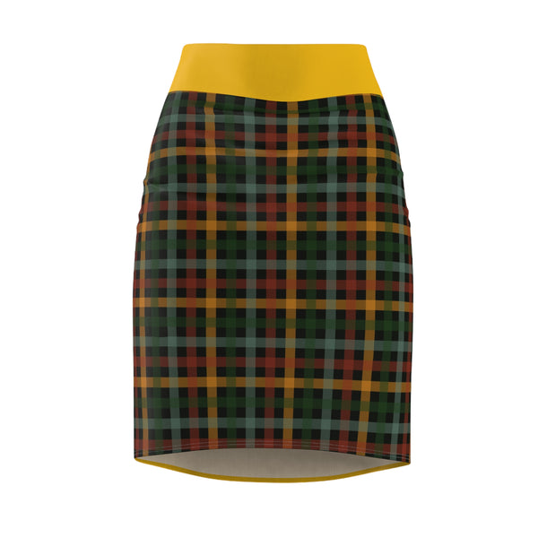 Plaid Tone Women's Pencil Skirt