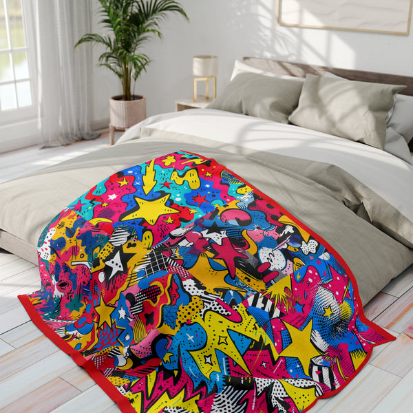 Cartoon Arctic Fleece Blanket