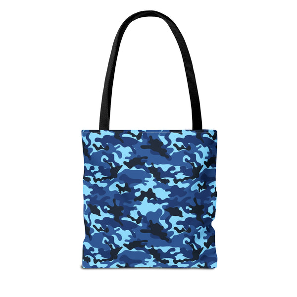 Blue Camo Reusable Tote Bag