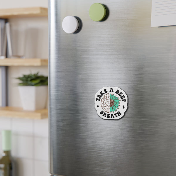 Take a Deep Breath Die-Cut Magnets