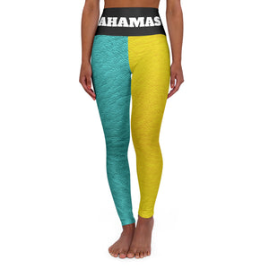 Bahamas Faux Leather High Waisted Yoga Leggings