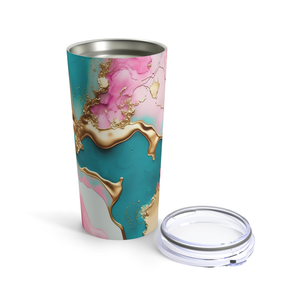 Gold Marble Tumbler 20oz Cup