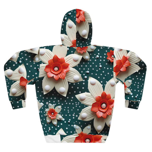 Floral Polka Dots Brand Woman's Pullover Hoodie