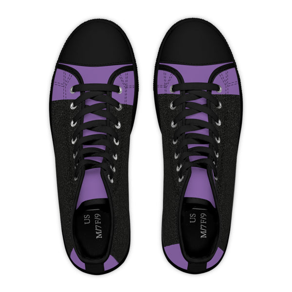 Purple /Black Women's High Top Sneakers