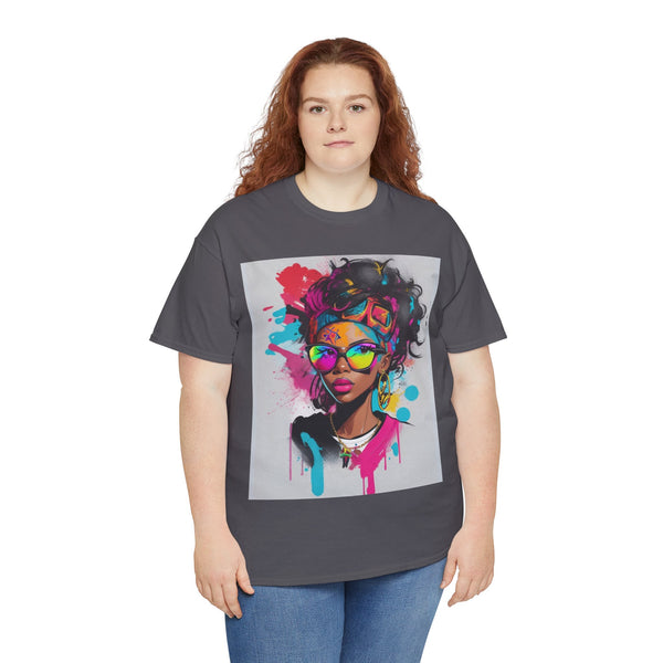 "Black Women" Woman Crewneck T-Shirt: Focus on the Good - Unisex Heavy Cotton Tee