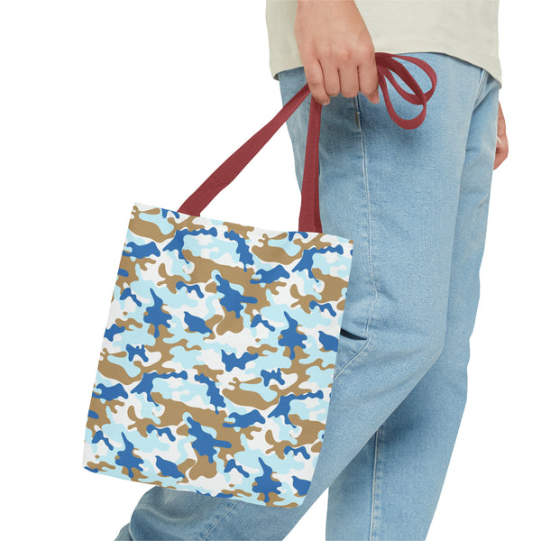 Blue Camo Reusable Tote Bag