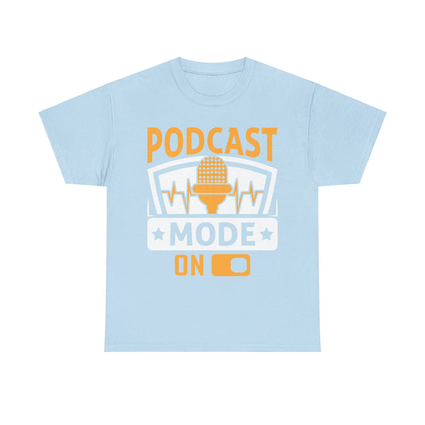 Podcast Mode On Plus Size Woman Heavy Cotton Tee