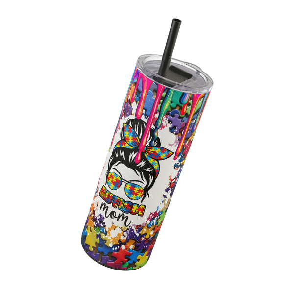 Autism Awareness Mom Maars Maker Skinny Matte Tumbler, 20oz