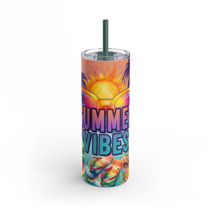 Summer Vibes Maars Maker Skinny Matte Tumbler, 20oz