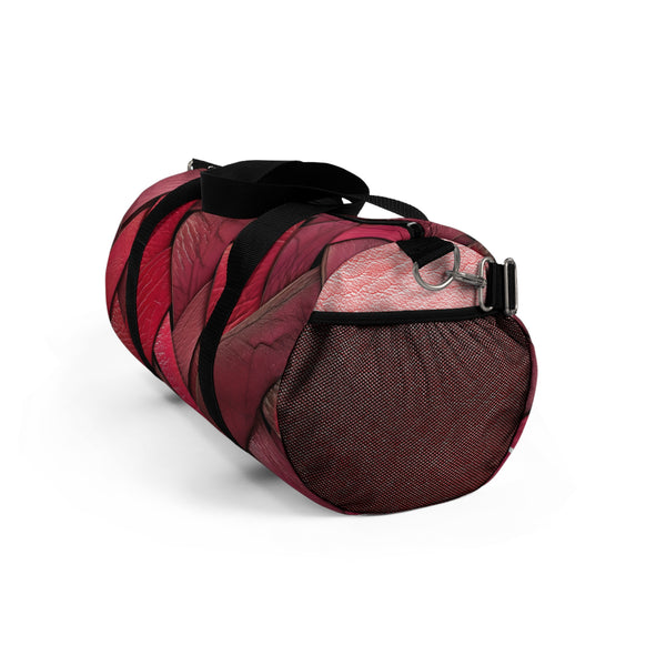 Pink Plat Faux Leather Women's' Duffel Gym Bag