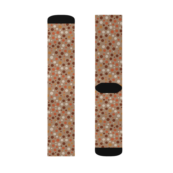 Warm Polka Dots Sublimation Woman Socks