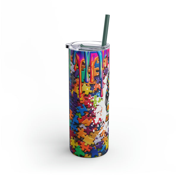 Autism Awareness Mom Maars Maker Skinny Matte Tumbler, 20oz