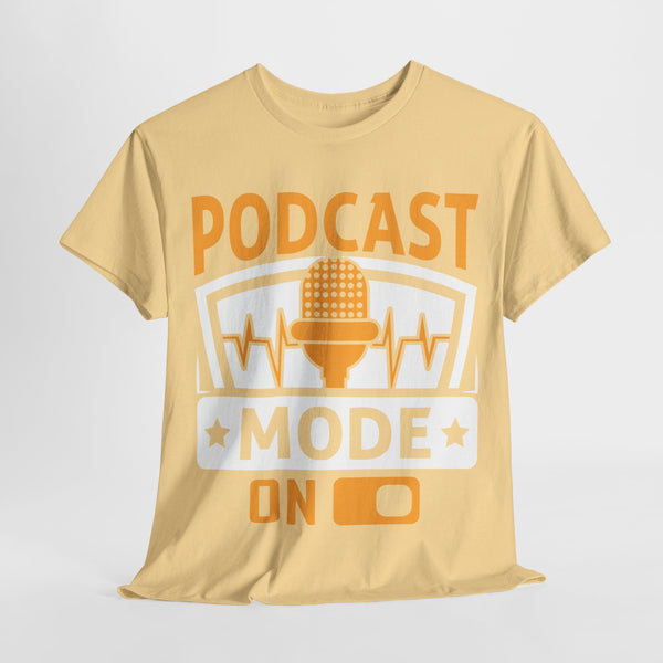 Podcast Mode On Plus Size Woman Heavy Cotton Tee