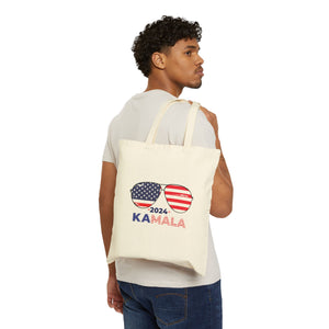 Kamala Harris 2024 Cotton Canvas Tote Bag