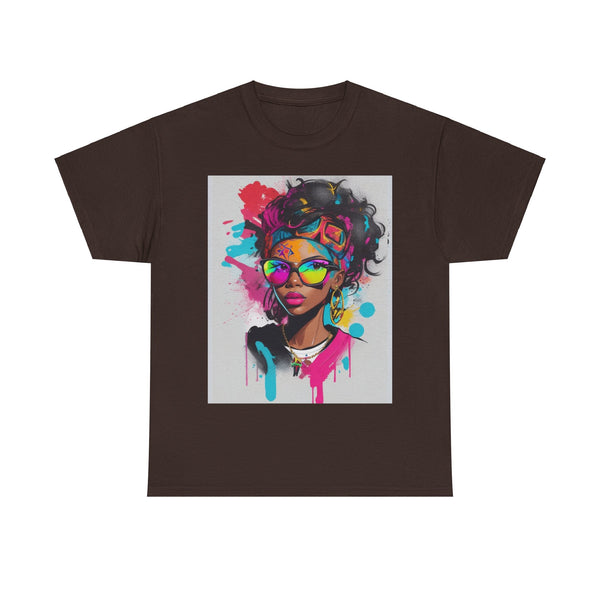 "Black Women" Woman Crewneck T-Shirt: Focus on the Good - Unisex Heavy Cotton Tee