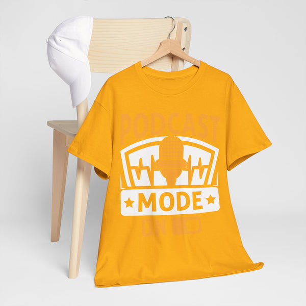 Podcast Mode On Plus Size Woman Heavy Cotton Tee