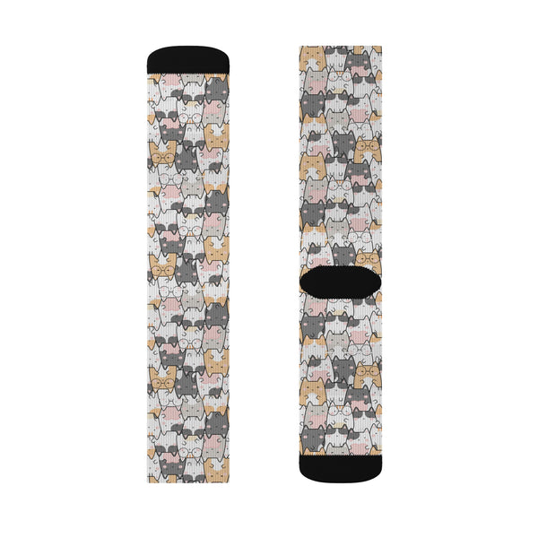 Group Cat Sublimation Woman Socks