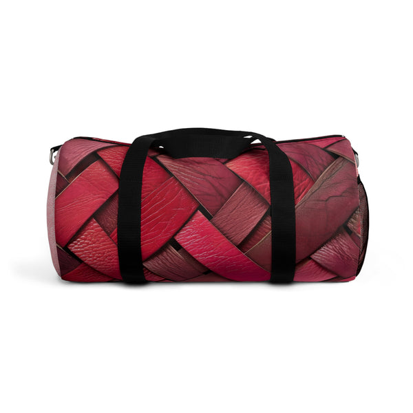 Pink Plat Faux Leather Women's' Duffel Gym Bag