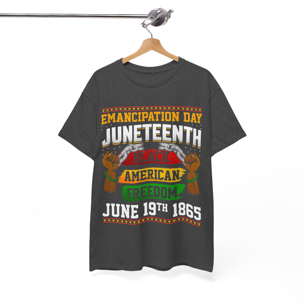 Emancipation Juneteenth Plus Size Woman Heavy Cotton Tee